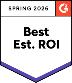 Odznaka G2 Spring 2026 Best Estimated ROI przyznana Collaborator